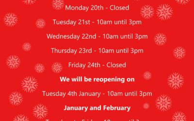 Christams Opening Times